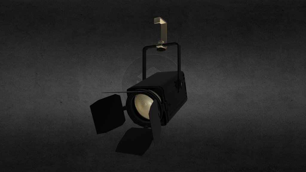 Stage Lights Barn Doors Download Free 3D model by Mike Rowley