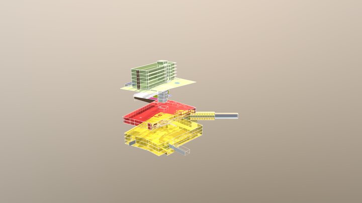 Gallery exploded 3D Model