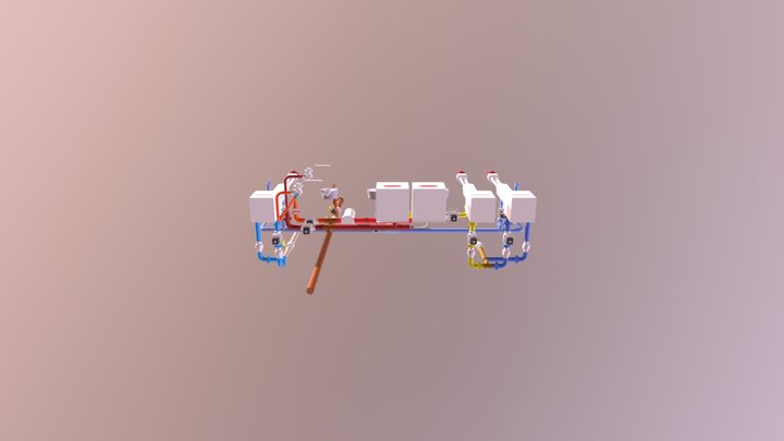 Instalacje Szafy Sterującej 3D Model
