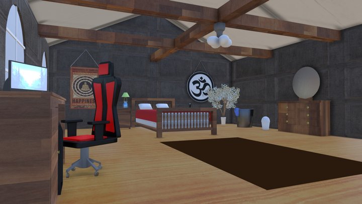 Hippie Room 3D Model