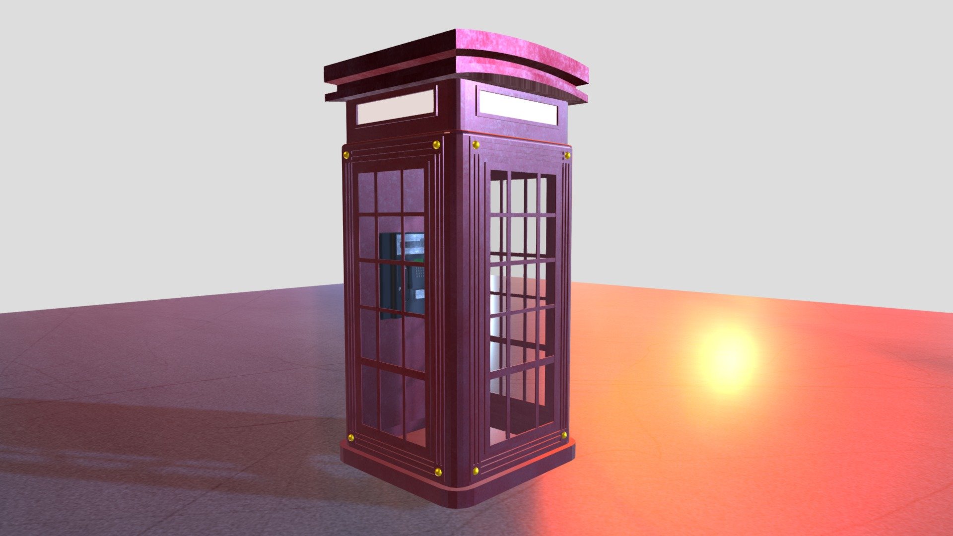 Cabina Telefónica - Download Free 3D model by Darkay (@DarkaiLaf) [10d9ec5]