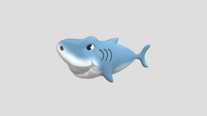 Silly Shark Model 3D Model
