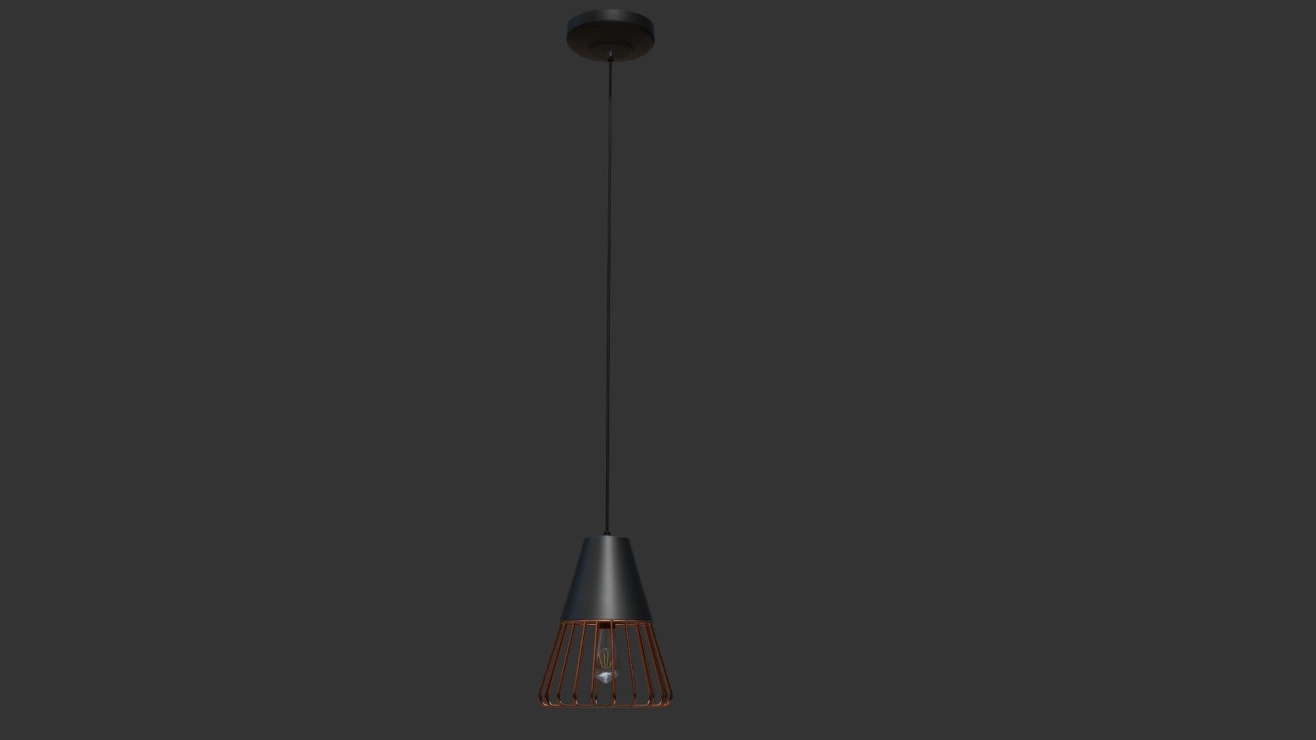 723963 LAMPARA DE TECHO RATLIA METAL NEGRO