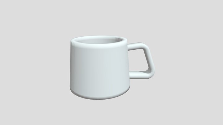 white Coffee mug 3D Model