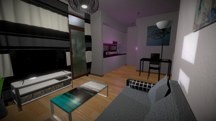 Apartament Interior 3D Model
