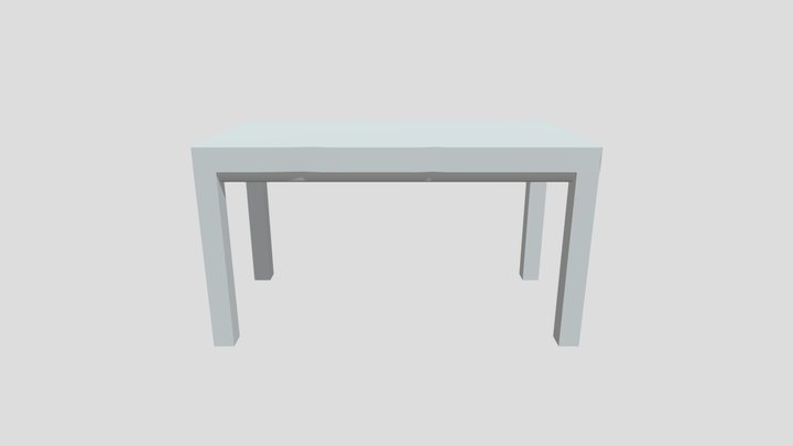 Homework Table 3D Model