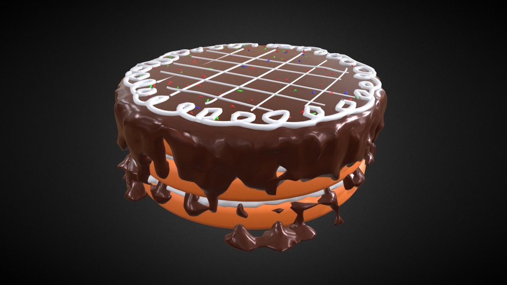 Simple Birthday Cake free 3D model  CGTrader