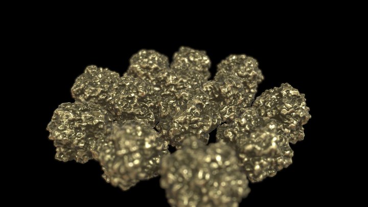 Gold nuggets 3D Model