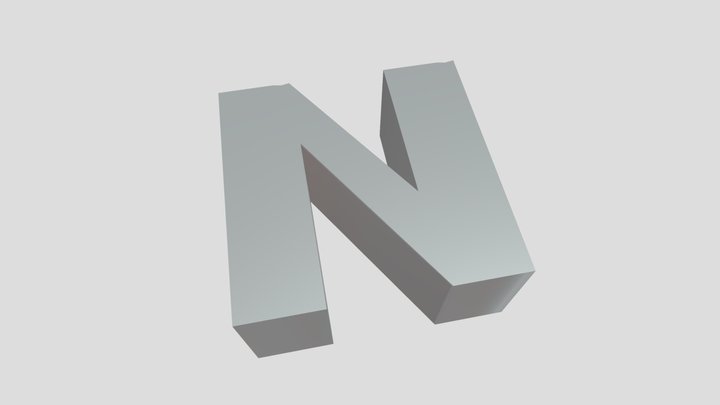 The lost N from the nintendo headquarters 3D Model