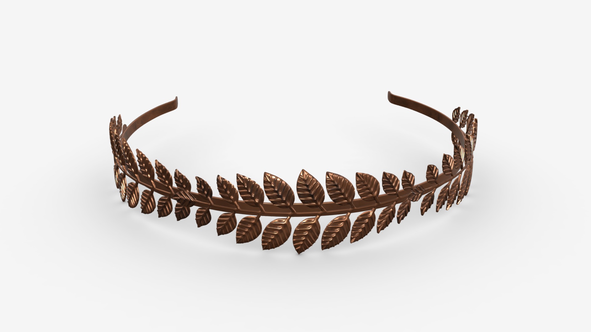 3D model laurel headband - This is a 3D model of the laurel headband. The 3D model is about shape, arrow.