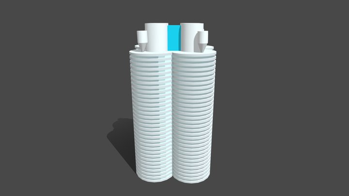 BMW Tower in München 3D Model