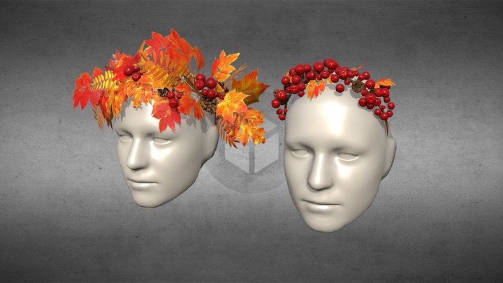 Autumn crown for Spark AR 3D Model