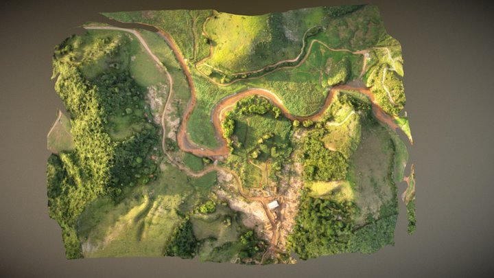 Piracatu de Baixo - Areá recuperação - MG Brasil 3D Model