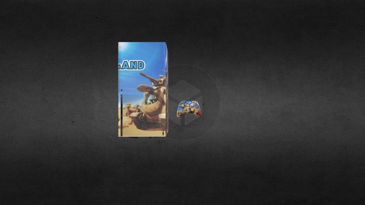 Sand Land Xbox Series X + Controller 3D Model