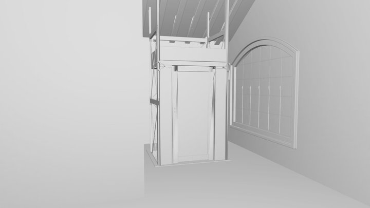 Elevator Interior Scene Free 3D model 3D Model