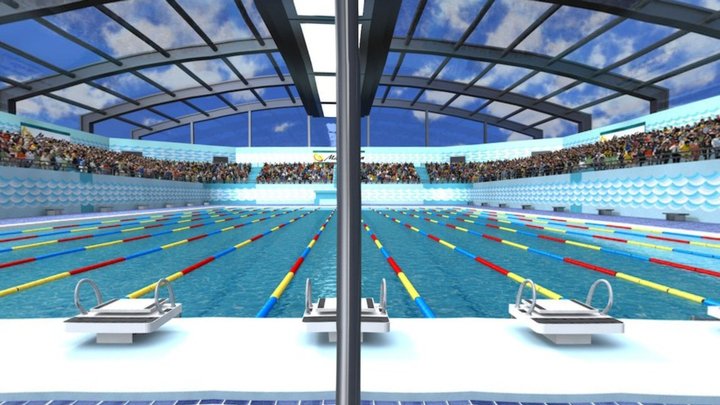 360 Piscina Competición (Competition Pool Daz3D) 3D Model