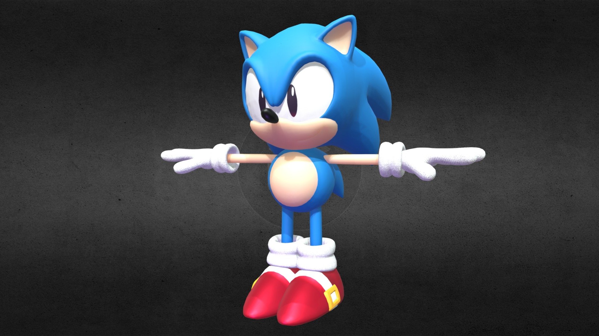 Classic Sonic - Download Free 3D model by DetexkiModels [10e9755 ...