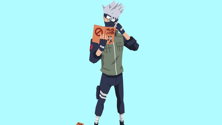 Kakashi Low poly rigged 3D Model