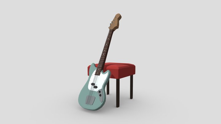 guitare 3D Model