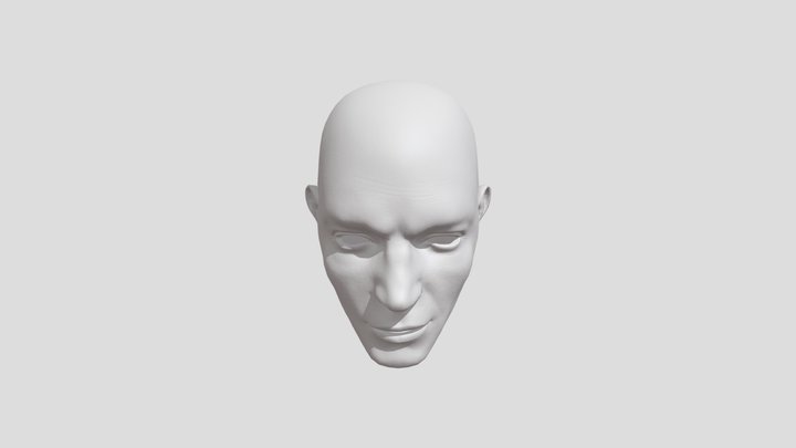 Character - Male Head 3D Model