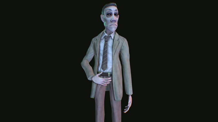 HP. Lovecraft X Gorillaz Style 3D Model