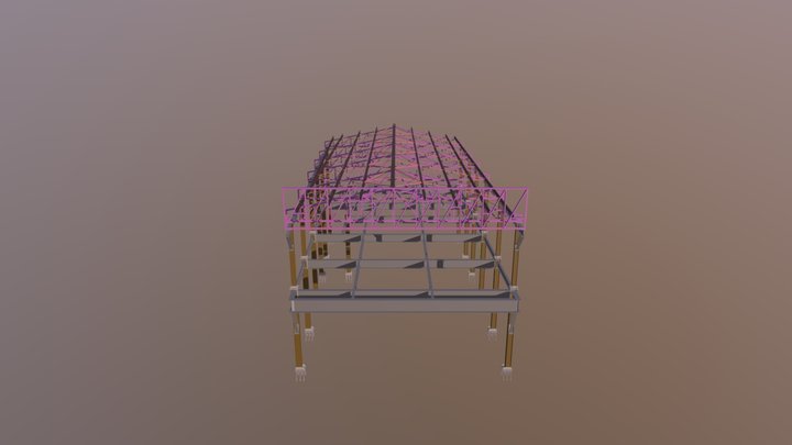 Projeto Estrutura em Aço - 01 3D Model