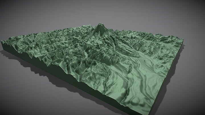 Mt Rainier, WA 3D Model