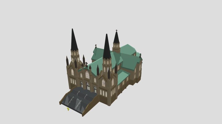 Saint Dunstan's Basilica UII Style 3D Model