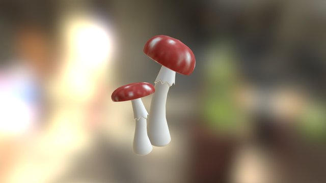 Poisonous Mushrooms 3D Model