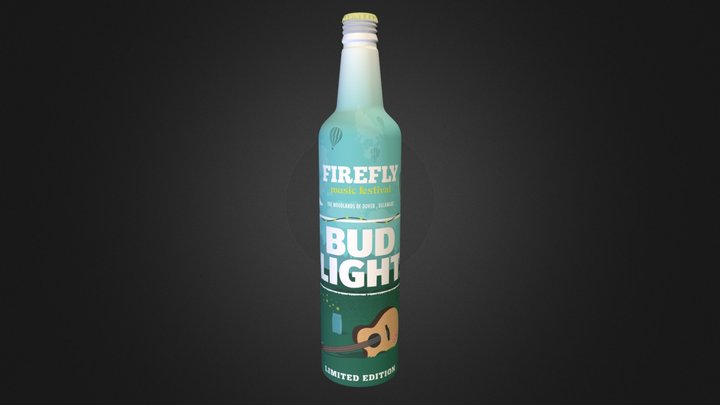 Budlight Bottle - Firefly Music Festival 3D Model