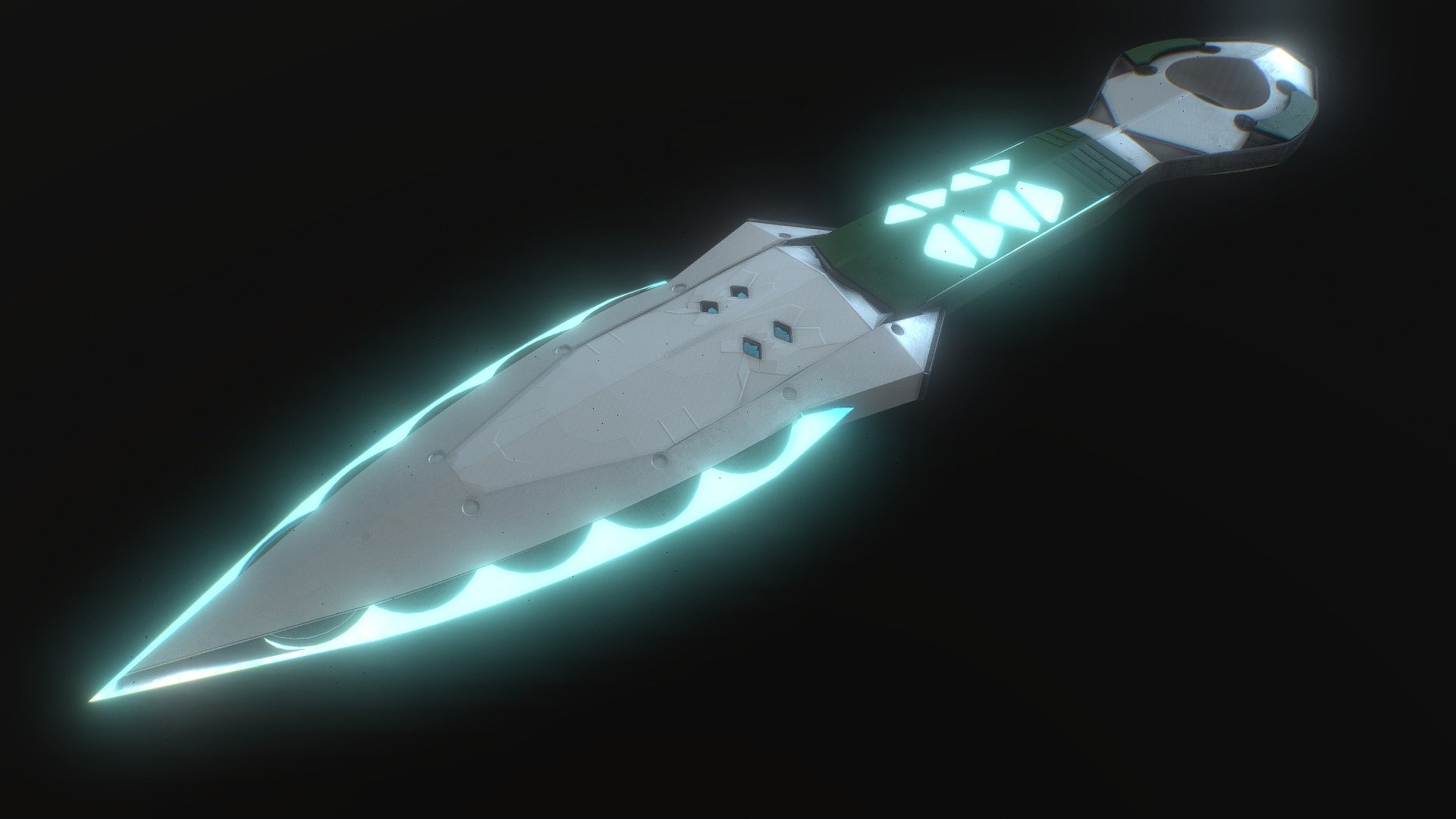 Miraigata Sci-Fi Kunai - Download Free 3D model by Tino