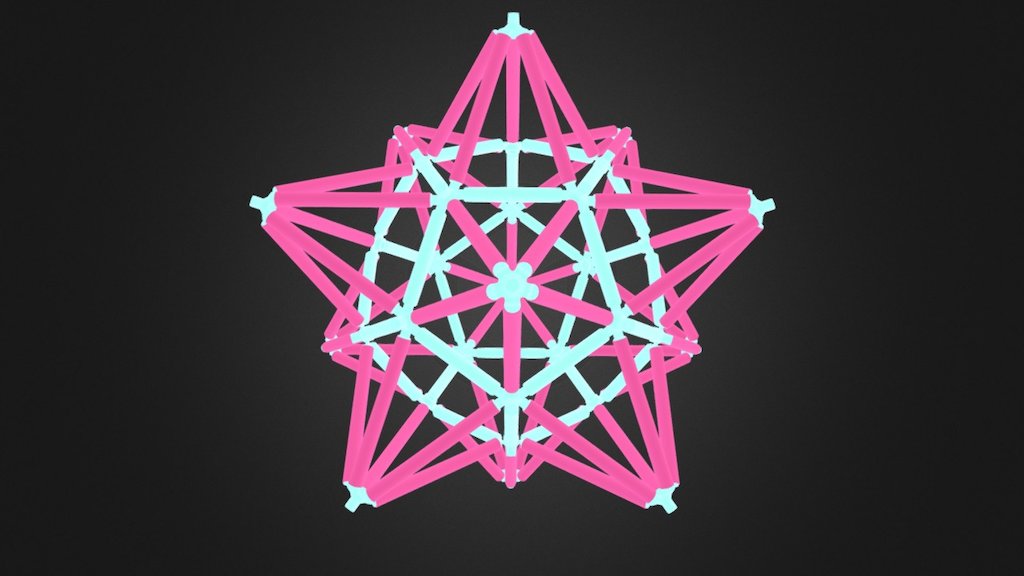 Small Stellated Dodecahedron Pink