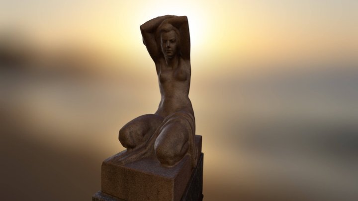 Monoment ''Pretī saulei" 3D Model