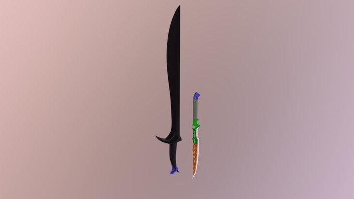 Sword UV 1 3D Model