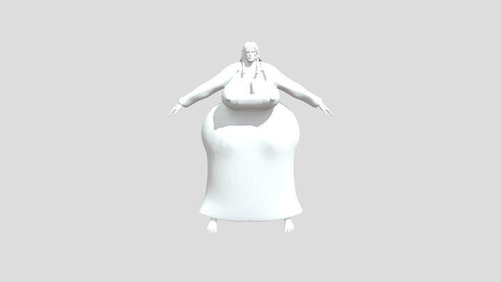 Low poly elf girl 3D Model