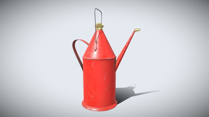 Vintage petrol can 3D Model