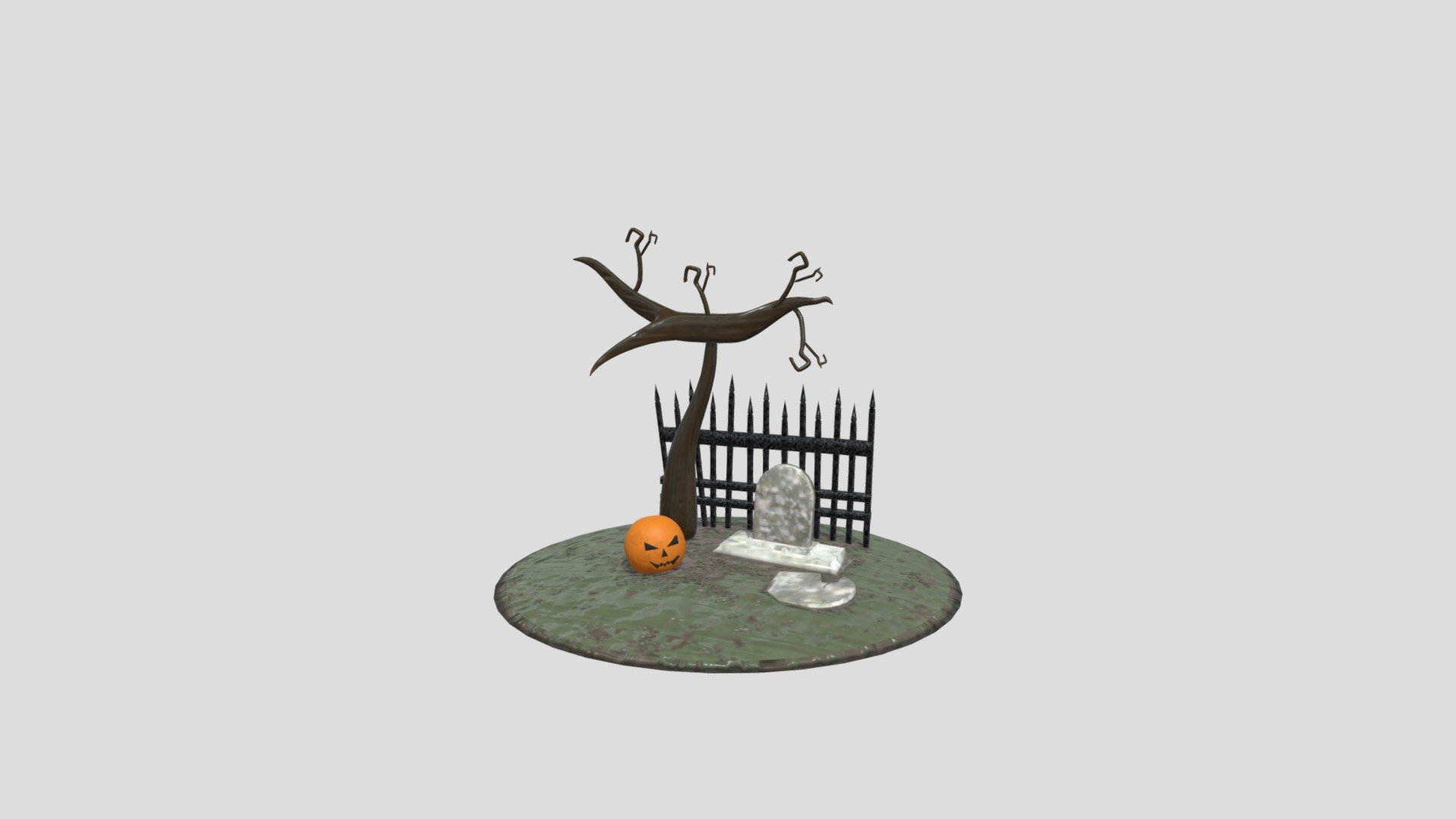 Halloween Diorama - 3D model by PaulShields224 [10f5ea0] - Sketchfab