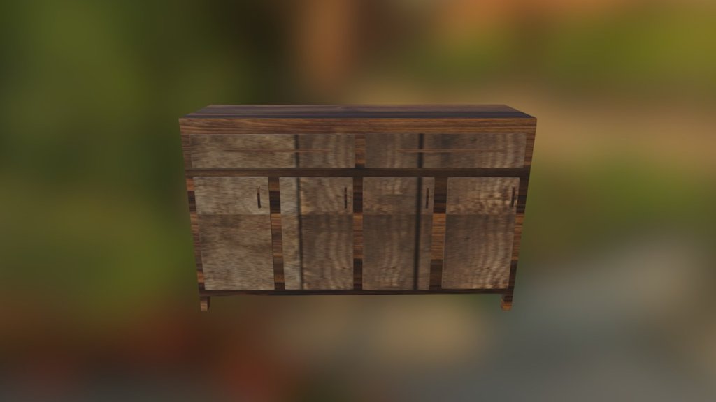 Wood cabinet