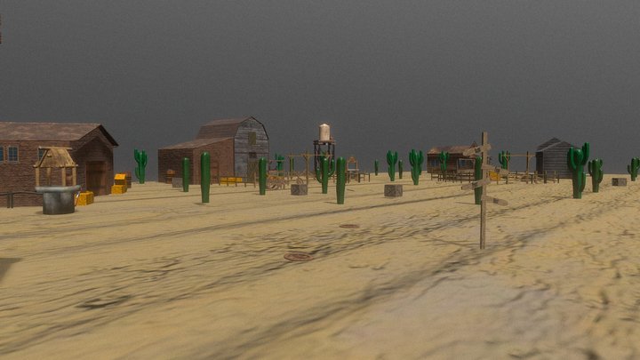 Proyecto Granja Western 3D Model
