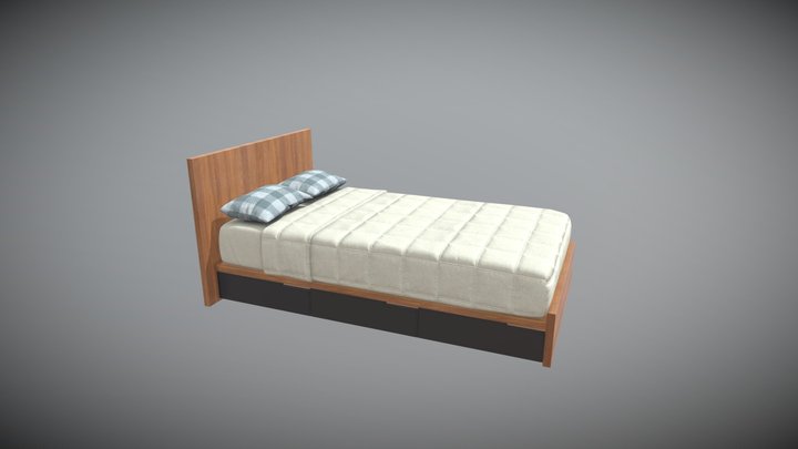 Modu Twin Bed 3D Model