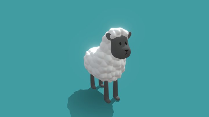 Cartoon sheep 3D Model