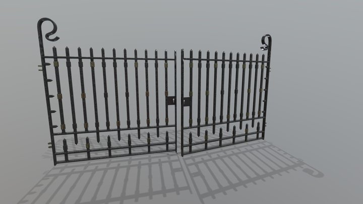 Cemetery Gates 3D Model