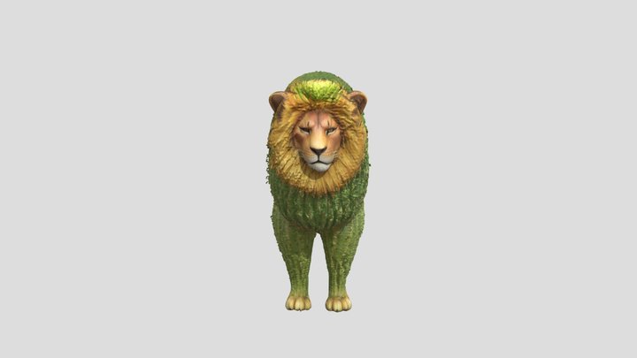 Cactus Lion 3D Model