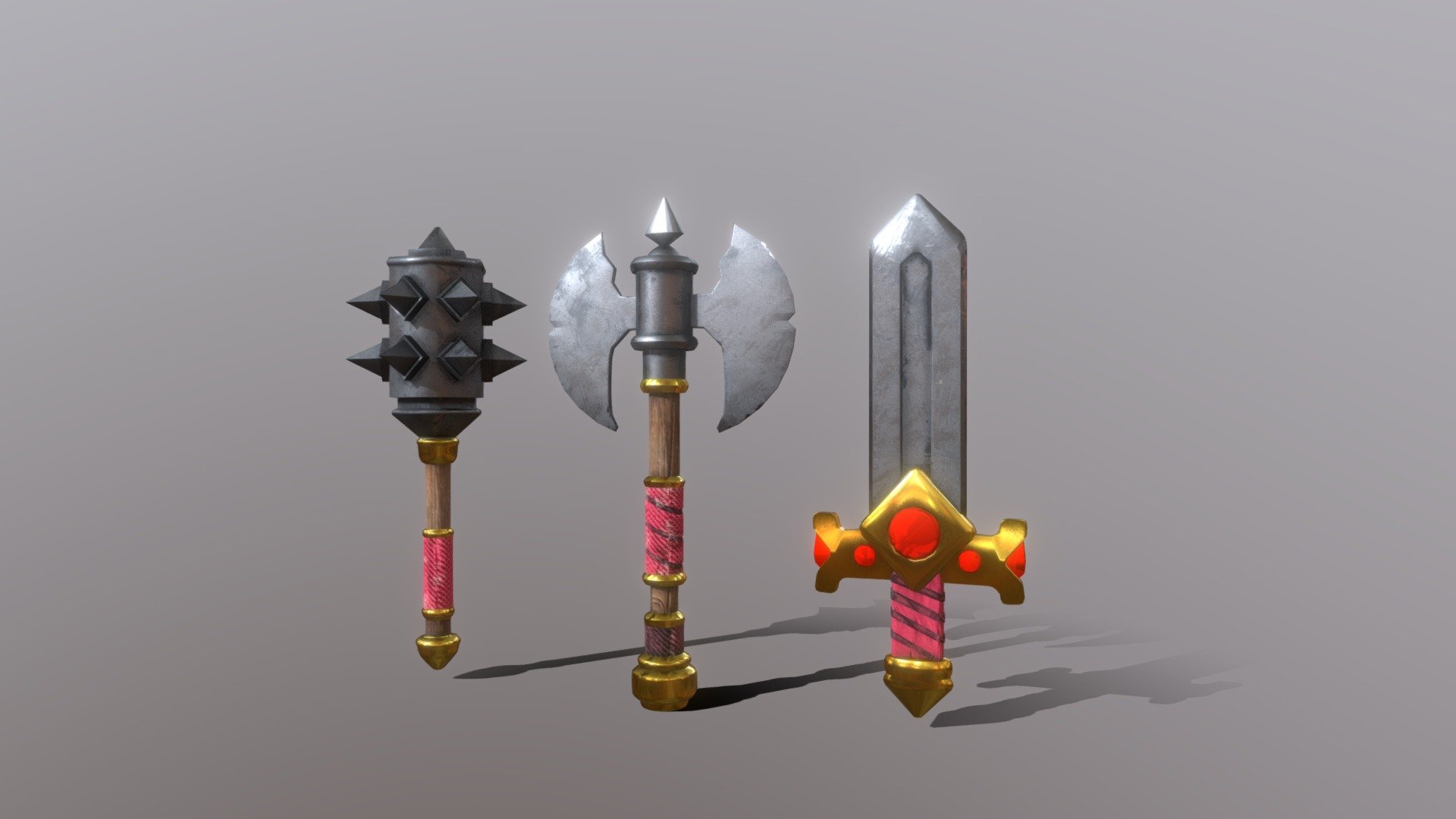 Stylized Weapon Set - Download Free 3D model by Ojas_creates [10fb7ce ...