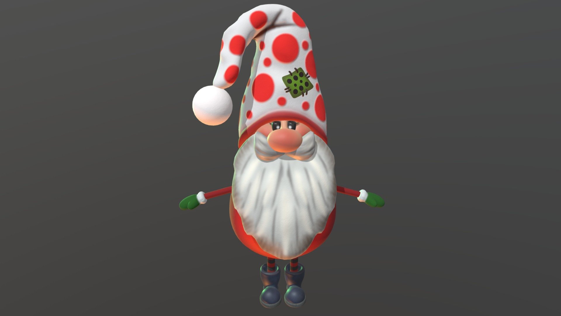 gnome red-white - Buy Royalty Free 3D model by lemberovairina [10fbf37 ...