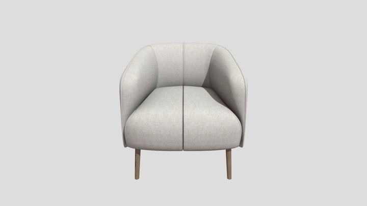 Arm Chair Single AK ! 3D Model