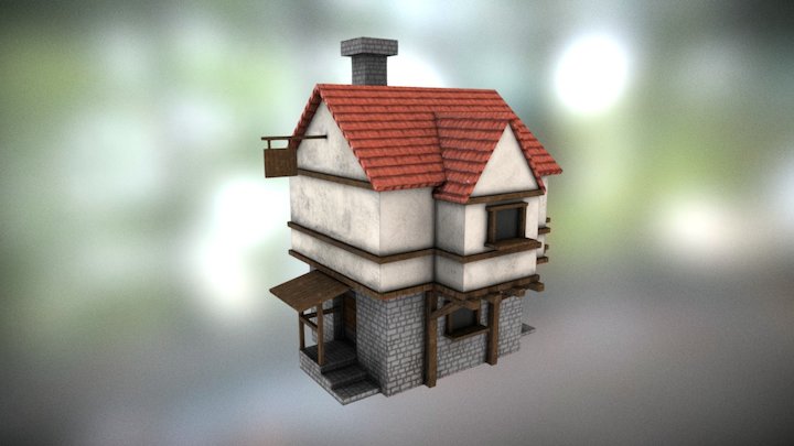 Little low poly house 3D Model