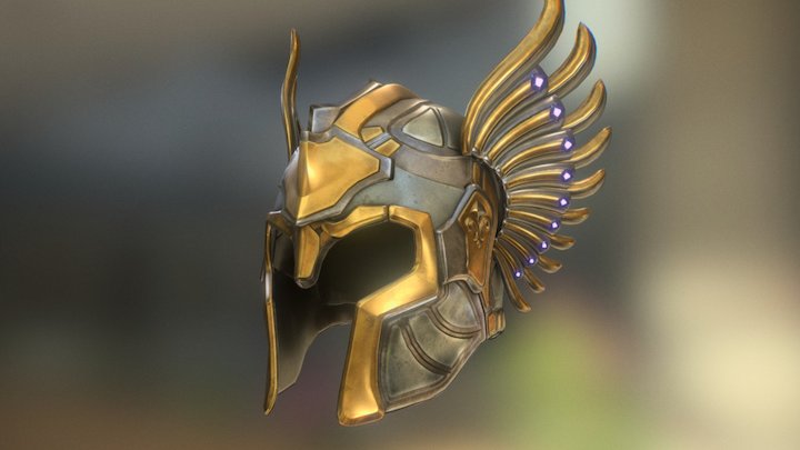 Winged Helmet 3D Model