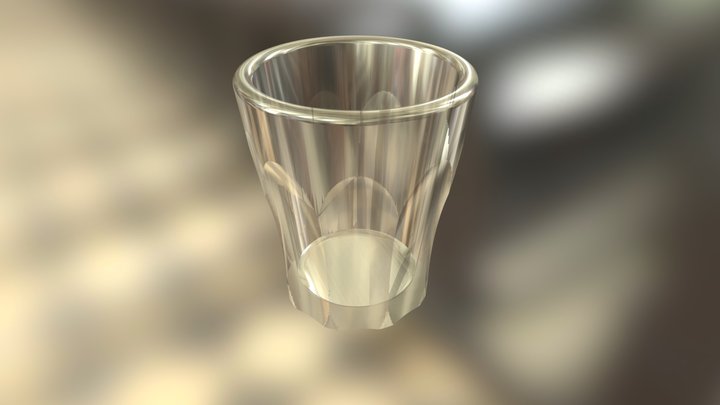French Water Glass 3D Model