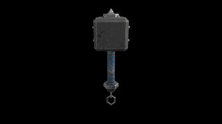 Stylized Hammer 3D Model